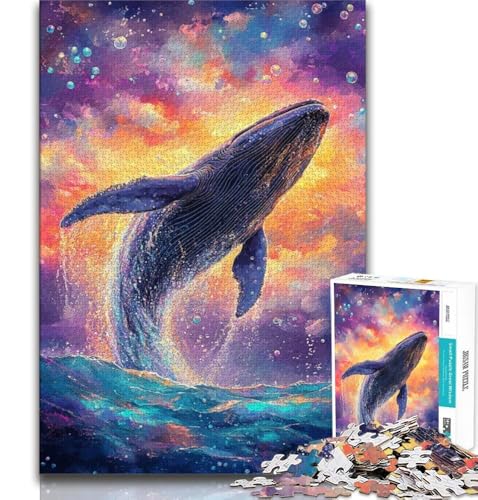 Wal-Puzzle für Erwachsene, 1000 Puzzles, anspruchsvolles Spiel, Geschenke, ganze Familie, 75x50cm von GKJPOXZJ