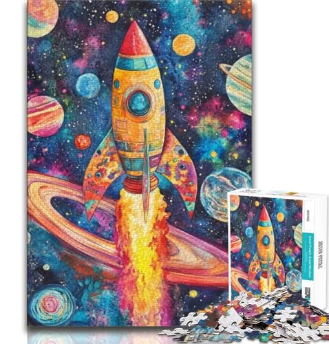 Weltraumraketen-Puzzle 1000 Teile für Erwachsene, anspruchsvolles Spiel und Familienspiel, ganze Familie, 75x50cm Weltraumraketen-Puzzle 1000 Teile für Erwachsene, anspruchsvolles Spiel und Familienspiel, ganze Familie, 75x50cm von GKJPOXZJ