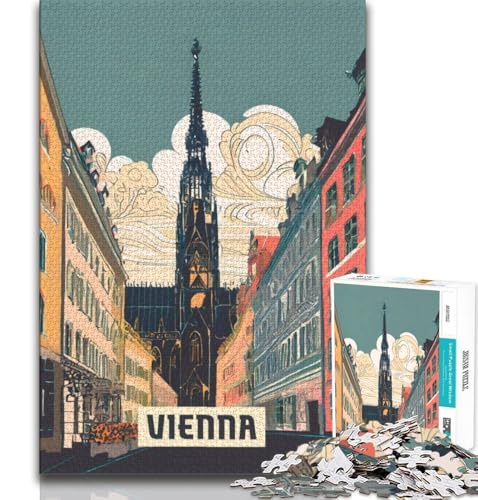 Wien 1000-Teile-Puzzle für Erwachsene und Jugendliche, anspruchsvolles Spiel und Familienspiel, ganze Familie, 38x26cm Wien 1000-Teile-Puzzle für Erwachsene und Jugendliche, anspruchsvolles Spiel und Familienspiel, ganze Familie, 38x26cm von GKJPOXZJ