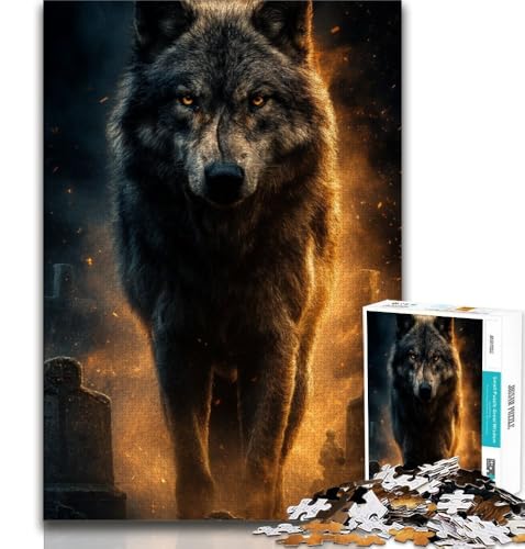 Wolf-Puzzle mit 1000 Teilen für Erwachsene und Jugendliche, Denkspiel, Wanddekoration, einzigartige Geburtstags, 38x26cm Wolf-Puzzle mit 1000 Teilen für Erwachsene und Jugendliche, Denkspiel, Wanddekoration, einzigartige Geburtstags, 38x26cm von GKJPOXZJ