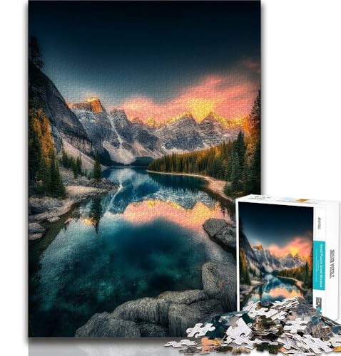 Wunderschöne Berge und Seen-Puzzles für Teenager, 1000 Teile, Mustermontage, Spaß bei Aktivitäten zu Hause, Geburtstagsgeschenk, Reisegeschenke, 75x50cm Wunderschöne Berge und Seen-Puzzles für Teenager, 1000 Teile, Mustermontage, Spaß bei Aktivitäten zu Hause, Geburtstagsgeschenk, Reisegeschenke, 75x50cm von GKJPOXZJ