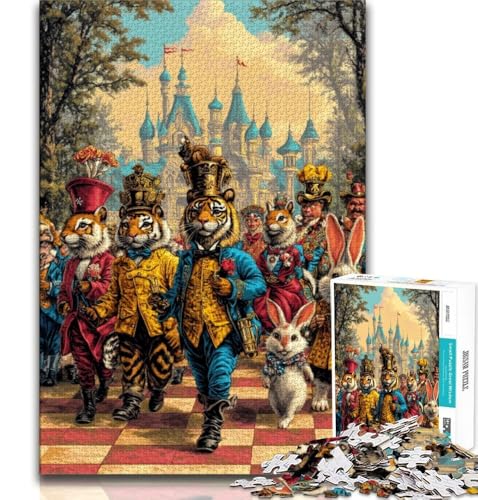 Zirkustier-Puzzle für Teenager, 1000 Teile, anspruchsvolles Spiel, Geschenke für die ganze Familie, 38x26cm Zirkustier-Puzzle für Teenager, 1000 Teile, anspruchsvolles Spiel, Geschenke für die ganze Familie, 38x26cm von GKJPOXZJ