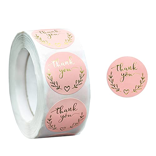 GKONGU Danke Aufkleber,500 Stück Runde schön Selbstklebende Dankeschön Geschenkaufkleber Etiketten,Geschenkverpackung Aufkleber für DIY, Backen Geschenktüten,Versiegelungstasche,Rosa GKONGU Danke Aufkleber,500 Stück Runde schön Selbstklebende Dankeschön Geschenkaufkleber Etiketten,Geschenkverpackung Aufkleber für DIY, Backen Geschenktüten,Versiegelungstasche,Rosa von GKONGU