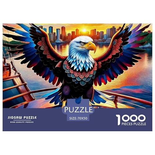 Adler 1000 Teile Puzzle Für Erwachsene Und Kinder Ab 12 Jahren Herausforderndes Geschicklichkeitsspiel Für Die Ganze Familie Perfekt Für Spieleabende Geschenk Für Liebhaber Oder Freunde 70x50cm/1000p von GKWEQPQWK
