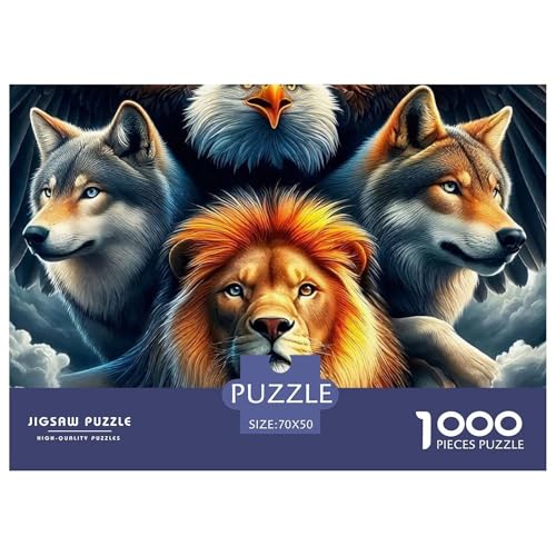 Adler 1000 Teile Puzzle Für Erwachsene Und Kinder Ab 12 Jahren Kreative Unterhaltung Spaß Klassisches Premium Quality Familienspiel Geschenk Für Liebhaber Oder Freunde 70x50cm/1000pcs von GKWEQPQWK