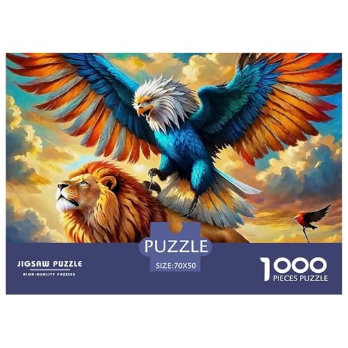 Adler 1000 Teile Puzzle Für Erwachsene Und Kinder Ab 12 Jahren Kreative Unterhaltung Spaß Klassisches Premium Quality Familienspiel Geschenk Für Liebhaber Oder Freunde 70x50cm/1000pcs von GKWEQPQWK
