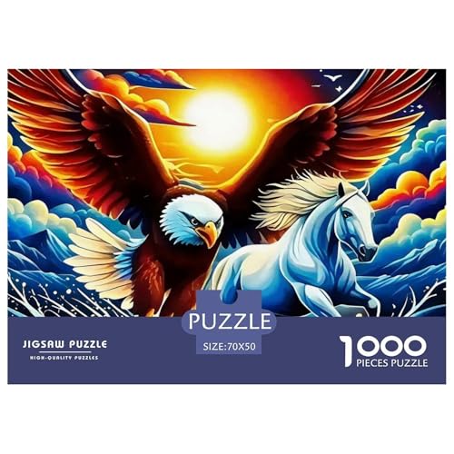 Adler 1000 Teile Puzzle Für Erwachsene Und Kinder Kreative Unterhaltung Spaß Klassisches Geschicklichkeitsspiel Für Die Ganze Familie Perfekt Für Spieleabende Geschenk Für Liebhaber Oder Freunde 70x5 von GKWEQPQWK