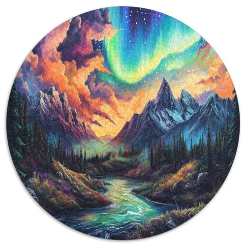 Aurora 1000 Teile Circular Puzzles Für Erwachsene Kinder Schwieriges Großes Pädagogisches Stressfreisetzung Spielzeug Geschenke Für Mama, 1000pcs (67.5x67.5cm) von GKWEQPQWK