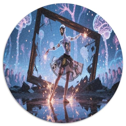 BALLETTANZER 1000 Teile Circular Puzzles Erwachsene Und Kinder, Schwieriges Unmögliches Für Verringerter Druck Karton - Familien- Geschenke Für Mama, 1000pcs (67.5x67.5cm) von GKWEQPQWK