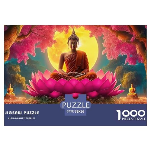 Buddha-Statue 1000 Teilen Puzzle Für Erwachsene Und Kinder Ab 12 Jahren Kreative Unterhaltung Spaß Klassisches Geschicklichkeitsspiel Für Die Ganze Familie Familienspiel Geschenk Für Liebhaber Oder F von GKWEQPQWK