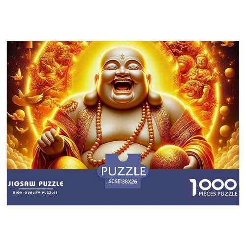 Buddha-Statue 1000 Teilen Puzzle Für Erwachsene Und Kinder Ab 12 Jahren Kreative Unterhaltung Spaß Klassisches Premium Quality Perfekt Für Spieleabende Geschenk Für Liebhaber Oder Freunde 38x26cm/100 von GKWEQPQWK