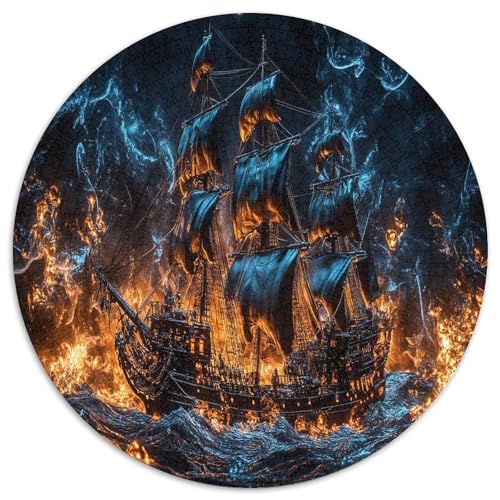 Canvas Boot 1000 Teile Circular Puzzles Für Erwachsene Kinder Schwieriges Unmögliches Für Verringerter Druck Stressfreisetzung Spielzeug Geschenke Für Mama, 1000pcs (67.5x67.5cm) von GKWEQPQWK