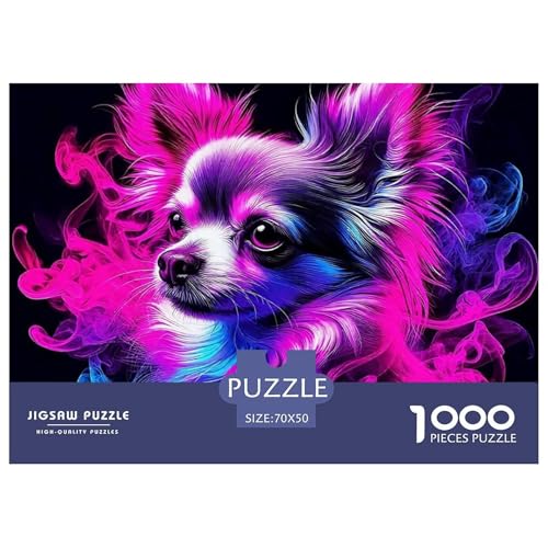 Chihuahua 1000 Teilen Puzzle Für Erwachsene Und Kinder Ab 12 Jahren Herausforderndes Premium Quality Familienspiel Geschenk Für Liebhaber Oder Freunde 70x50cm/1000pcs Chihuahua 1000 Teilen Puzzle Für Erwachsene Und Kinder Ab 12 Jahren Herausforderndes Premium Quality Familienspiel Geschenk Für Liebhaber Oder Freunde 70x50cm/1000pcs von GKWEQPQWK