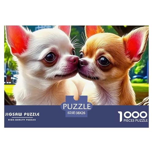 Chihuahua 1000 Teilen Puzzle Für Erwachsene Und Kinder Kreative Unterhaltung Spaß Klassisches Premium Quality Familienspiel Geschenk Für Liebhaber Oder Freunde 38x26cm/1000pcs Chihuahua 1000 Teilen Puzzle Für Erwachsene Und Kinder Kreative Unterhaltung Spaß Klassisches Premium Quality Familienspiel Geschenk Für Liebhaber Oder Freunde 38x26cm/1000pcs von GKWEQPQWK