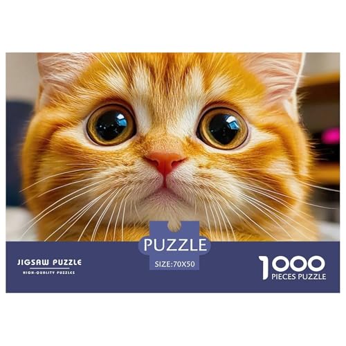 Cute Katze 1000 Teile Puzzle Für Erwachsene Und Kinder Ab 12 Jahren Herausforderndes Geschicklichkeitsspiel Für Die Ganze Familie Familienspiel Geschenk Für Liebhaber Oder Freunde 70x50cm/1000pcs Cute Katze 1000 Teile Puzzle Für Erwachsene Und Kinder Ab 12 Jahren Herausforderndes Geschicklichkeitsspiel Für Die Ganze Familie Familienspiel Geschenk Für Liebhaber Oder Freunde 70x50cm/1000pcs von GKWEQPQWK