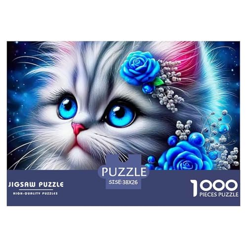Cute Katze 1000 Teile Puzzle Für Erwachsene Und Kinder Ab 12 Jahren Herausforderndes Premium Quality Familienspiel Geschenk Für Liebhaber Oder Freunde 38x26cm/1000pcs Cute Katze 1000 Teile Puzzle Für Erwachsene Und Kinder Ab 12 Jahren Herausforderndes Premium Quality Familienspiel Geschenk Für Liebhaber Oder Freunde 38x26cm/1000pcs von GKWEQPQWK