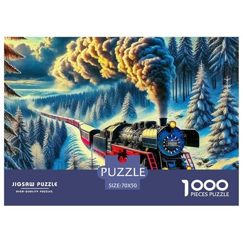 Dampfzug 1000 Teile Puzzle Für Erwachsene Und Kinder Ab 12 Jahren Kreative Unterhaltung Spaß Klassisches Geschicklichkeitsspiel Für Die Ganze Familie Familienspiel Geschenk Für Liebhaber Oder Freu Dampfzug 1000 Teile Puzzle Für Erwachsene Und Kinder Ab 12 Jahren Kreative Unterhaltung Spaß Klassisches Geschicklichkeitsspiel Für Die Ganze Familie Familienspiel Geschenk Für Liebhaber Oder Freu von GKWEQPQWK