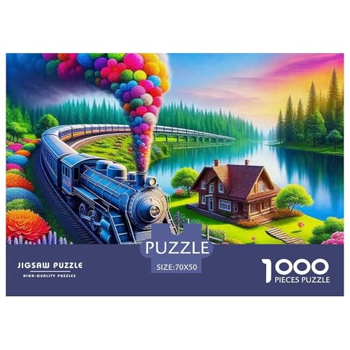 Dampfzug 1000 Teilen Puzzle Für Erwachsene Und Kinder Ab 12 Jahren Herausforderndes Premium Quality Familienspiel Geschenk Für Liebhaber Oder Freunde 70x50cm/1000pcs Dampfzug 1000 Teilen Puzzle Für Erwachsene Und Kinder Ab 12 Jahren Herausforderndes Premium Quality Familienspiel Geschenk Für Liebhaber Oder Freunde 70x50cm/1000pcs von GKWEQPQWK