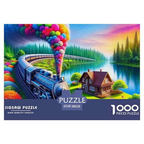 Dampfzug 1000 Teilen Puzzle Für Erwachsene Und Kinder Ab 12 Jahren Herausforderndes Premium Quality Perfekt Für Spieleabende Geschenk Für Liebhaber Oder Freunde 38x26cm/1000pcs Dampfzug 1000 Teilen Puzzle Für Erwachsene Und Kinder Ab 12 Jahren Herausforderndes Premium Quality Perfekt Für Spieleabende Geschenk Für Liebhaber Oder Freunde 38x26cm/1000pcs von GKWEQPQWK
