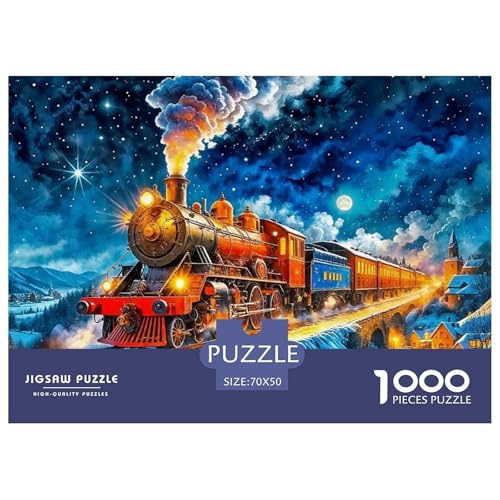 Dampfzug 1000 Teilen Puzzle Für Erwachsene Und Kinder Ab 12 Jahren Kreative Unterhaltung Spaß Klassisches Geschicklichkeitsspiel Für Die Ganze Familie Familienspiel Geschenk Für Liebhaber Oder Fre von GKWEQPQWK