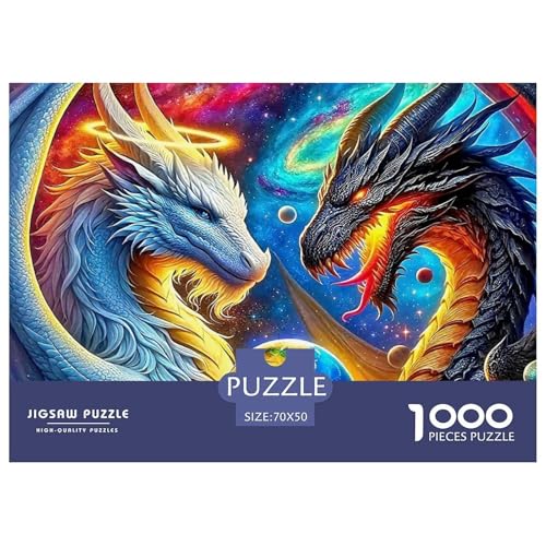 Drachen 1000 Teile Puzzle Für Erwachsene Und Kinder Ab 12 Jahren Herausforderndes Premium Quality Perfekt Für Spieleabende Geschenk Für Liebhaber Oder Freunde 70x50cm/1000pcs Drachen 1000 Teile Puzzle Für Erwachsene Und Kinder Ab 12 Jahren Herausforderndes Premium Quality Perfekt Für Spieleabende Geschenk Für Liebhaber Oder Freunde 70x50cm/1000pcs von GKWEQPQWK