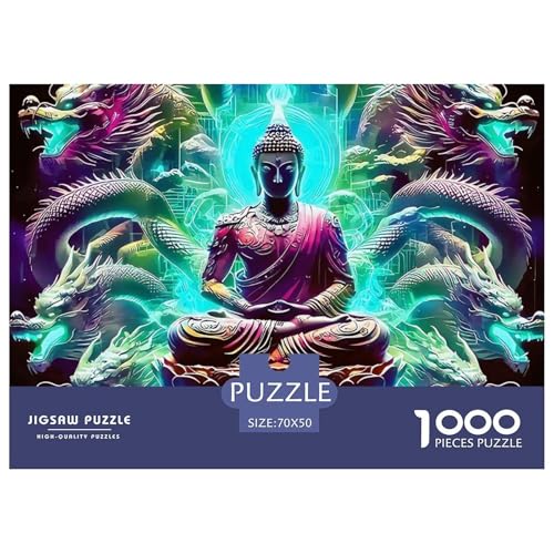 Drachen 1000 Teile Puzzle Für Erwachsene Und Kinder Herausforderndes Geschicklichkeitsspiel Für Die Ganze Familie Familienspiel Geschenk Für Liebhaber Oder Freunde 70x50cm/1000pcs von GKWEQPQWK