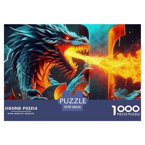 Drachen 1000 Teilen Puzzle Für Erwachsene Und Kinder Ab 12 Jahren Herausforderndes Geschicklichkeitsspiel Für Die Ganze Familie Familienspiel Geschenk Für Liebhaber Oder Freunde 38x26cm/1000pcs Drachen 1000 Teilen Puzzle Für Erwachsene Und Kinder Ab 12 Jahren Herausforderndes Geschicklichkeitsspiel Für Die Ganze Familie Familienspiel Geschenk Für Liebhaber Oder Freunde 38x26cm/1000pcs von GKWEQPQWK