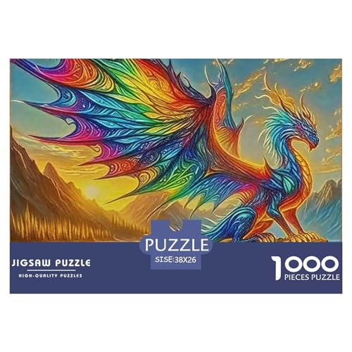 Drachen 1000 Teilen Puzzle Für Erwachsene Und Kinder Ab 12 Jahren Herausforderndes Premium Quality Familienspiel Geschenk Für Liebhaber Oder Freunde 38x26cm/1000pcs Drachen 1000 Teilen Puzzle Für Erwachsene Und Kinder Ab 12 Jahren Herausforderndes Premium Quality Familienspiel Geschenk Für Liebhaber Oder Freunde 38x26cm/1000pcs von GKWEQPQWK