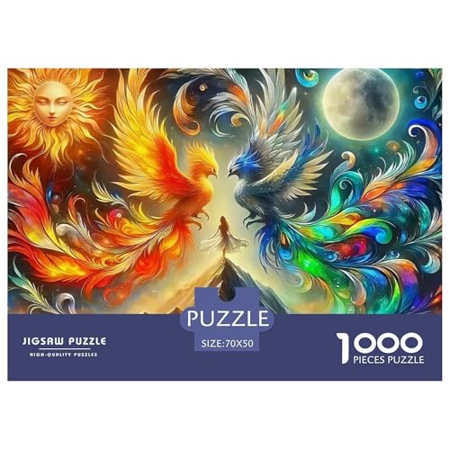 Drachen 1000 Teilen Puzzle Für Erwachsene Und Kinder Ab 12 Jahren Herausforderndes Premium Quality Familienspiel Geschenk Für Liebhaber Oder Freunde 70x50cm/1000pcs von GKWEQPQWK