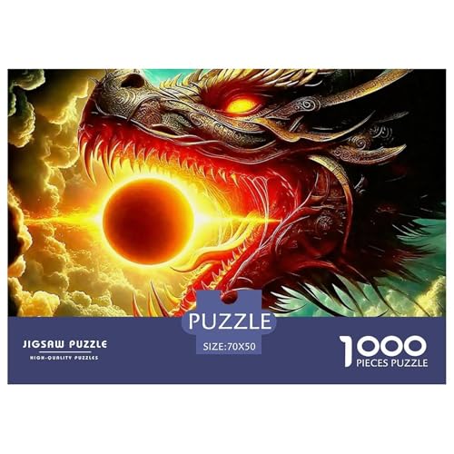 Drachen 1000 Teilen Puzzle Für Erwachsene Und Kinder Ab 12 Jahren Herausforderndes Premium Quality Familienspiel Geschenk Für Liebhaber Oder Freunde 70x50cm/1000pcs Drachen 1000 Teilen Puzzle Für Erwachsene Und Kinder Ab 12 Jahren Herausforderndes Premium Quality Familienspiel Geschenk Für Liebhaber Oder Freunde 70x50cm/1000pcs von GKWEQPQWK