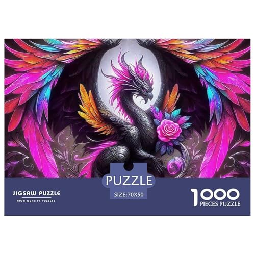 Drachen 1000 Teilen Puzzle Für Erwachsene Und Kinder Ab 12 Jahren Kreative Unterhaltung Spaß Klassisches Geschicklichkeitsspiel Für Die Ganze Familie Familienspiel Geschenk Für Liebhaber Oder Freunde von GKWEQPQWK
