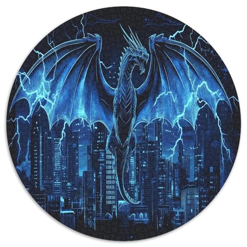 Drachen Quest 1000 Teile Circular Puzzles Stressabbau-Spielzeugfür Erwachsene Kinder Schwieriges Großes Pädagogisches Verringerter Druck Stressfreisetzung Spielzeug Geschenke Für Mama, 1000pcs (67.5x6 von GKWEQPQWK