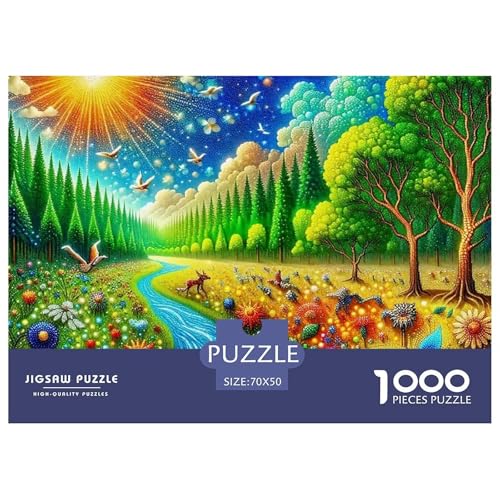 Dschungel 1000 Teilen Puzzle Für Erwachsene Und Kinder Ab 12 Jahren Herausforderndes Premium Quality Perfekt Für Spieleabende Geschenk Für Liebhaber Oder Freunde 70x50cm/1000pcs von GKWEQPQWK