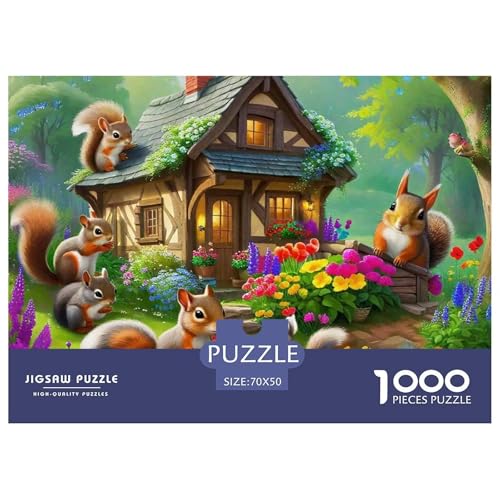 Eichhörnchen 1000 Teilen Puzzle Für Erwachsene Und Kinder Ab 12 Jahren Herausforderndes Premium Quality Familienspiel Geschenk Für Liebhaber Oder Freunde 70x50cm/1000pcs Eichhörnchen 1000 Teilen Puzzle Für Erwachsene Und Kinder Ab 12 Jahren Herausforderndes Premium Quality Familienspiel Geschenk Für Liebhaber Oder Freunde 70x50cm/1000pcs von GKWEQPQWK