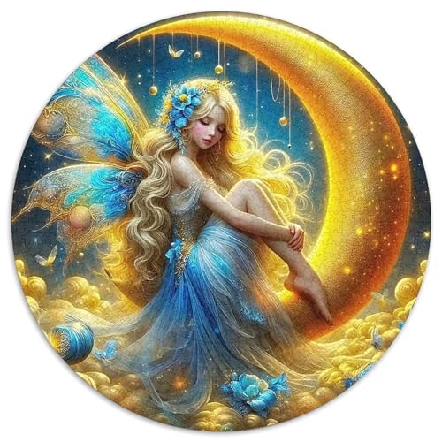 Weihnachtsmann 1000 Teile Circular Puzzles Stressabbau-Spielzeugfür Erwachsene Kinder Schwieriges Großes Pädagogisches Verringerter Druck Rundes Geschenke Für Mama, 1000pcs (67.5x67.5cm) von GKWEQPQWK