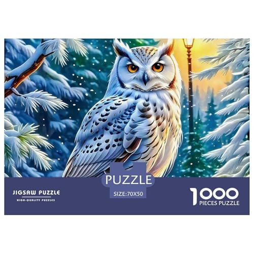 Eule 1000 Teilen Puzzle Für Erwachsene Und Kinder Ab 12 Jahren Herausforderndes Premium Quality Familienspiel Geschenk Für Liebhaber Oder Freunde 70x50cm/1000pcs Eule 1000 Teilen Puzzle Für Erwachsene Und Kinder Ab 12 Jahren Herausforderndes Premium Quality Familienspiel Geschenk Für Liebhaber Oder Freunde 70x50cm/1000pcs von GKWEQPQWK
