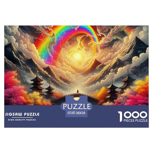 Fantasie Nacht Szene 1000 Teilen Puzzle Für Erwachsene Und Kinder Kreative Unterhaltung Spaß Klassisches Premium Quality Familienspiel Geschenk Für Liebhaber Oder Freunde 38x26cm/1000pcs von GKWEQPQWK