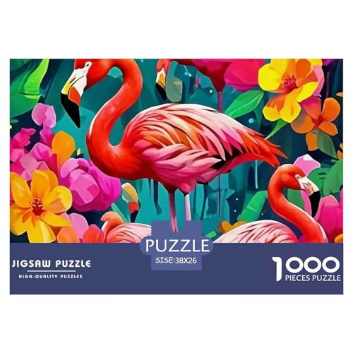 Flamingo 1000 Teilen Puzzle Für Erwachsene Und Kinder Ab 12 Jahren Herausforderndes Premium Quality Perfekt Für Spieleabende Geschenk Für Liebhaber Oder Freunde 38x26cm/1000pcs Flamingo 1000 Teilen Puzzle Für Erwachsene Und Kinder Ab 12 Jahren Herausforderndes Premium Quality Perfekt Für Spieleabende Geschenk Für Liebhaber Oder Freunde 38x26cm/1000pcs von GKWEQPQWK