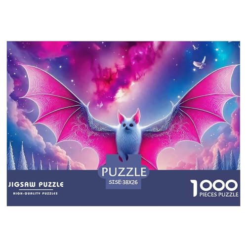 Fledermaus 1000 Teile Puzzle Für Erwachsene Und Kinder Ab 12 Jahren Herausforderndes Geschicklichkeitsspiel Für Die Ganze Familie Familienspiel Geschenk Für Liebhaber Oder Freunde 38x26cm/1000pcs von GKWEQPQWK