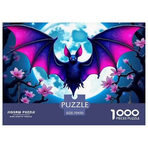 Fledermaus 1000 Teilen Puzzle Für Erwachsene Und Kinder Ab 12 Jahren Herausforderndes Premium Quality Familienspiel Geschenk Für Liebhaber Oder Freunde 70x50cm/1000pcs Fledermaus 1000 Teilen Puzzle Für Erwachsene Und Kinder Ab 12 Jahren Herausforderndes Premium Quality Familienspiel Geschenk Für Liebhaber Oder Freunde 70x50cm/1000pcs von GKWEQPQWK