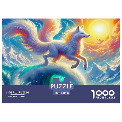 Fox 1000 Teile Puzzle Für Erwachsene Und Kinder Ab 12 Jahren Herausforderndes Premium Quality Familienspiel Geschenk Für Liebhaber Oder Freunde 70x50cm/1000pcs von GKWEQPQWK