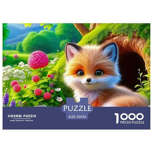 Fox 1000 Teilen Puzzle Für Erwachsene Und Kinder Kreative Unterhaltung Spaß Klassisches Geschicklichkeitsspiel Für Die Ganze Familie Familienspiel Geschenk Für Liebhaber Oder Freunde 70x50cm/1000pcs von GKWEQPQWK