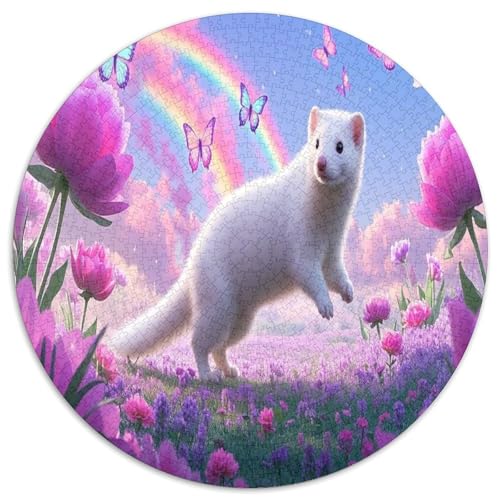 Frett 1000 Teile Circular Puzzles Für Erwachsene Kinder - Schwer, Stressfreisetzung Spielzeug Geschenke Für Mama, 1000pcs (67.5x67.5cm) von GKWEQPQWK