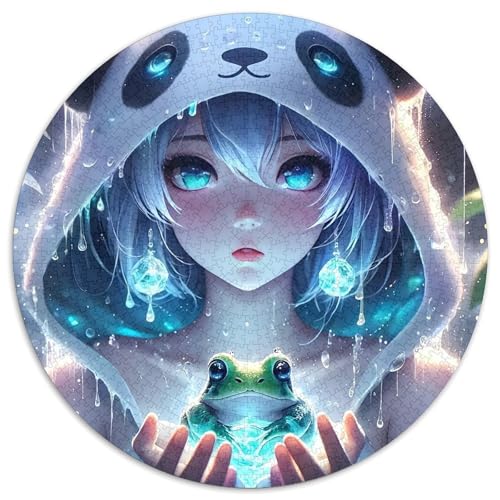 Frosch 1000 Teile Circular Puzzles Erwachsene Und Kinder, Schwer, Stressfreisetzung Spielzeug Geschenke Für Mama, 1000pcs (67.5x67.5cm) von GKWEQPQWK