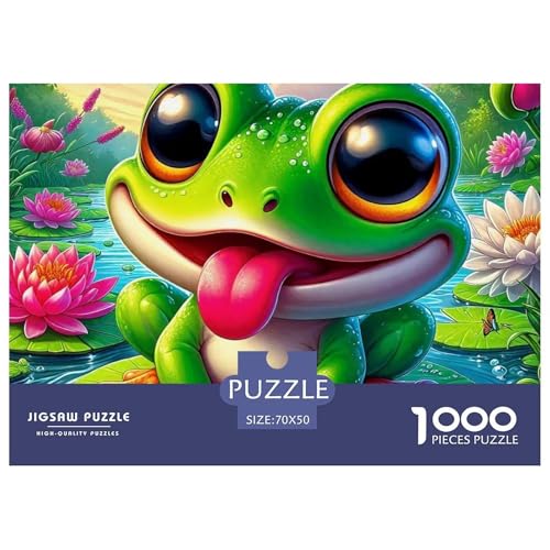 Frosch 1000 Teilen Puzzle Für Erwachsene Und Kinder Ab 12 Jahren Herausforderndes Geschicklichkeitsspiel Für Die Ganze Familie Familienspiel Geschenk Für Liebhaber Oder Freunde 70x50cm/1000pcs Frosch 1000 Teilen Puzzle Für Erwachsene Und Kinder Ab 12 Jahren Herausforderndes Geschicklichkeitsspiel Für Die Ganze Familie Familienspiel Geschenk Für Liebhaber Oder Freunde 70x50cm/1000pcs von GKWEQPQWK