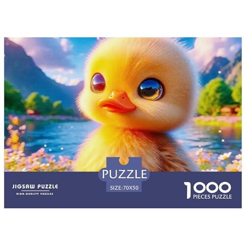 Gelbe Ente 1000 Teile Puzzle Für Erwachsene Und Kinder Ab 12 Jahren Herausforderndes Premium Quality Perfekt Für Spieleabende Geschenk Für Liebhaber Oder Freunde 70x50cm/1000pcs von GKWEQPQWK