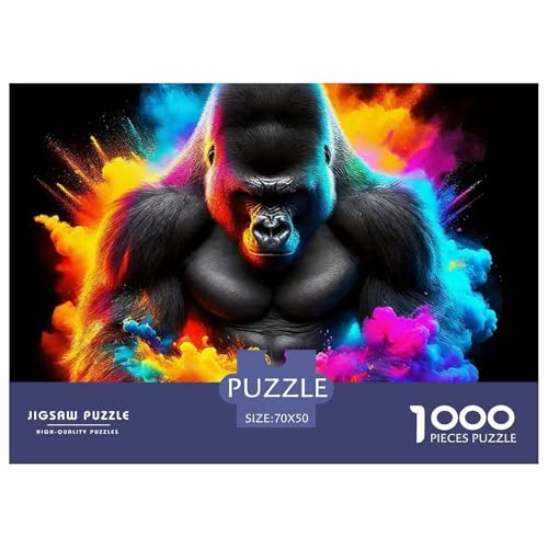 Gorilla 1000 Teilen Puzzle Für Erwachsene Und Kinder Ab 12 Jahren Herausforderndes Geschicklichkeitsspiel Für Die Ganze Familie Familienspiel Geschenk Für Liebhaber Oder Freunde 70x50cm/1000pcs Gorilla 1000 Teilen Puzzle Für Erwachsene Und Kinder Ab 12 Jahren Herausforderndes Geschicklichkeitsspiel Für Die Ganze Familie Familienspiel Geschenk Für Liebhaber Oder Freunde 70x50cm/1000pcs von GKWEQPQWK