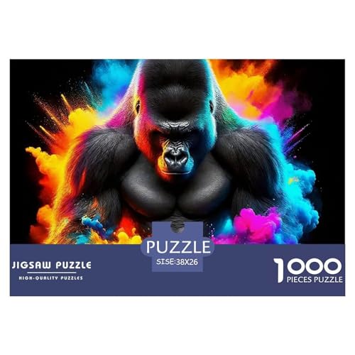 Gorilla 1000 Teilen Puzzle Für Erwachsene Und Kinder Ab 12 Jahren Kreative Unterhaltung Spaß Klassisches Geschicklichkeitsspiel Für Die Ganze Familie Perfekt Für Spieleabende Geschenk Für Liebhaber O von GKWEQPQWK