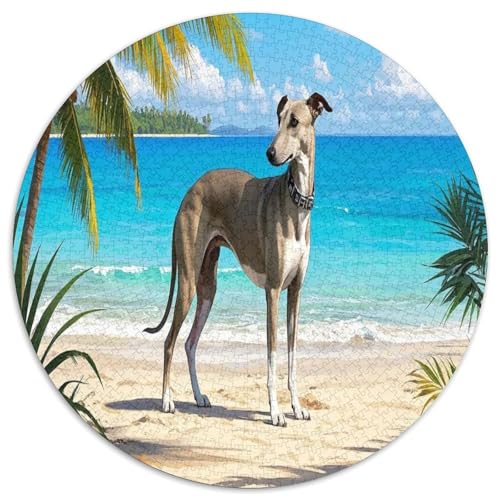 Greyhound 1000 Teile Circular Puzzles Für Erwachsene Kinder Schwieriges Unmögliches Für Verringerter Druck Stressfreisetzung Spielzeug Geschenke Für Mama, 1000pcs (67.5x67.5cm) von GKWEQPQWK