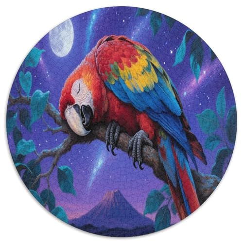 Guacamayo 1000 Teile Circular Puzzles Für Erwachsene Kinder Schwieriges Großes Pädagogisches Verringerter Druck Stressfreisetzung Spielzeug Geschenke Für Mama, 1000pcs (67.5x67.5cm) von GKWEQPQWK